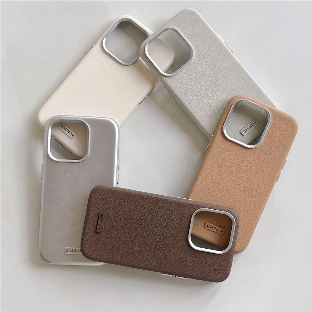 Metal Edge Leather Phone Case for Apple iPhone 16/15/14P/13PRO - Drop-Proof, Solid Color iPhone 14 Pro Max
Metal Edge Leather Phone Case for Apple iPhone 16/15/14P/13PRO - Drop-Proof, Solid Color iPhone 14 Pro Max