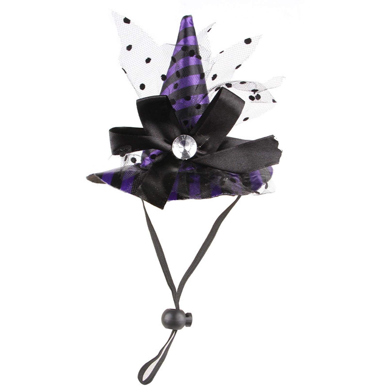 Pet Witch Hat Halloween Carnivals Photography Dogs Witch Hat with Stretch Chin Rope Party Cosplay Hat for Small Dogs B
Pet Witch Hat Halloween Carnivals Photography Dogs Witch Hat with Stretch Chin Rope Party Cosplay Hat for Small Dogs B