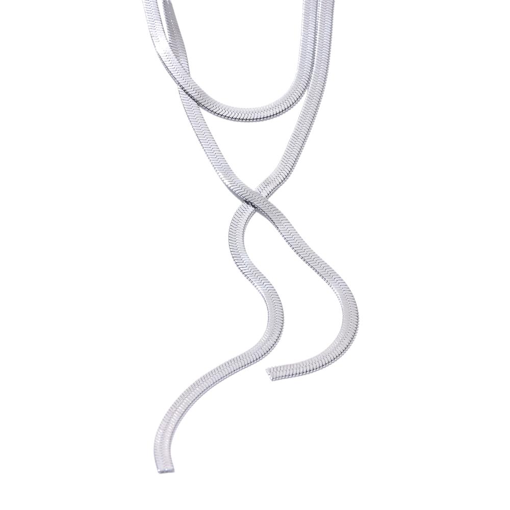 Yhpup Waterproof Snake Chain Long Exquisite Necklace Statement Stainless Steel Tarnish Free Fashion Neck Jewelry Accessories
Yhpup Waterproof Snake Chain Long Exquisite Necklace Statement Stainless Steel Tarnish Free Fashion Neck Jewelry Accessories