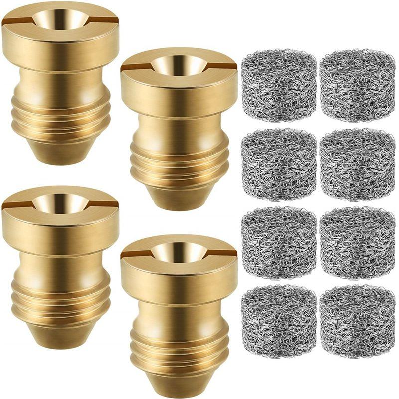 AEE2-4 Pieces 1.1 Mm Foam Cannon Orifice Nozzle And 8 Pieces Foam Maker, High Replacement Thread Nozzle 3000 PSI
AEE2-4 Pieces 1.1 Mm Foam Cannon Orifice Nozzle And 8 Pieces Foam Maker, High Replacement Thread Nozzle 3000 PSI
