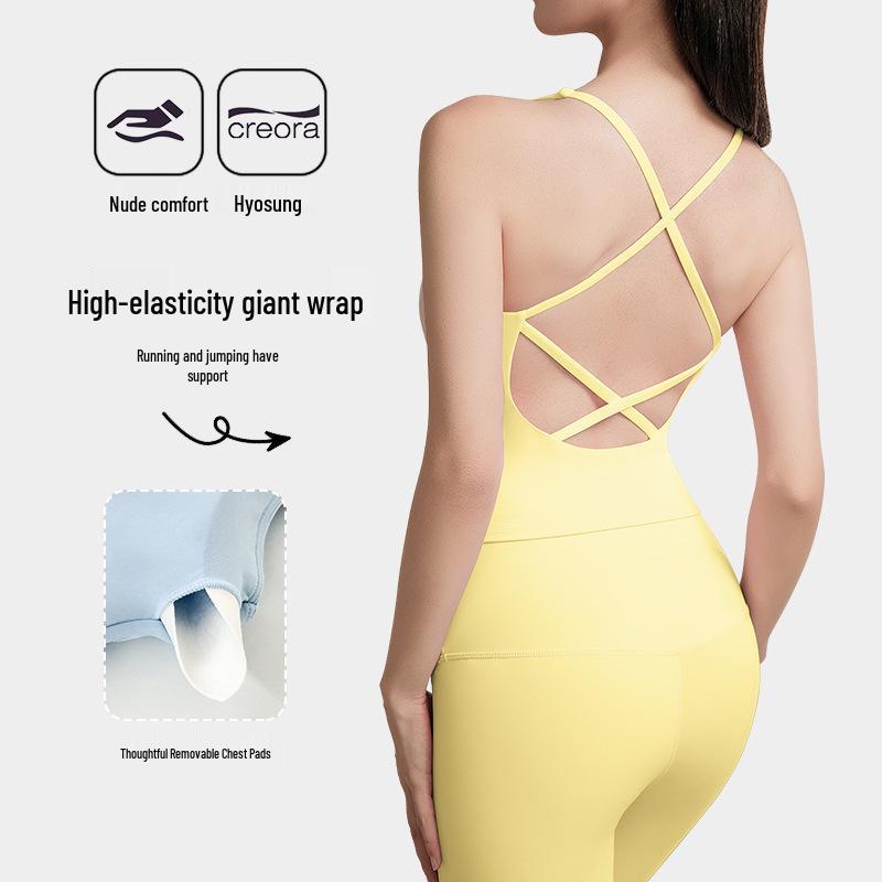 Stylish Women s Padded Yoga Vest - Shockproof Sports Top with Suspenders for Fitness & Pilates XS
Stylish Women s Padded Yoga Vest - Shockproof Sports Top with Suspenders for Fitness & Pilates XS