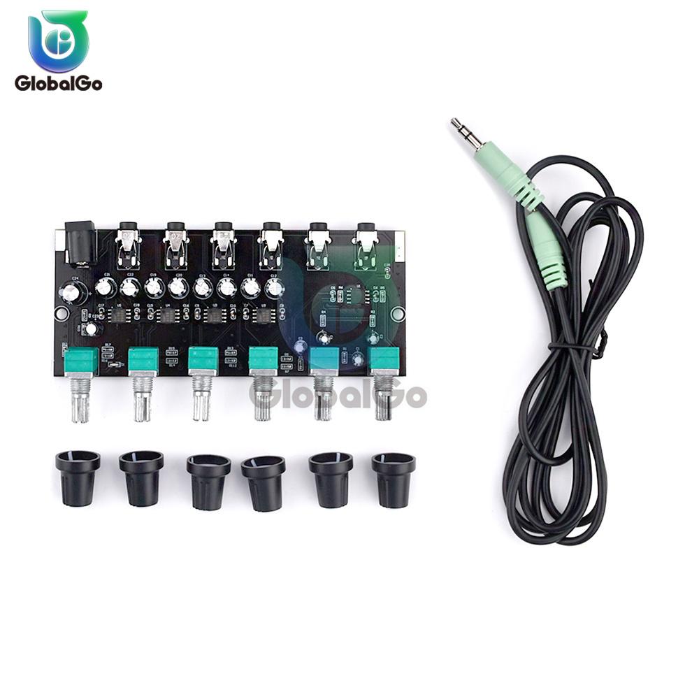 Stereo Audio Mixer Distributor Signal Selector switcher 2 Input 4 output aux 3.5 MM Individually Controls Headphones Amplifier
Stereo Audio Mixer Distributor Signal Selector switcher 2 Input 4 output aux 3.5 MM Individually Controls Headphones Amplifier
