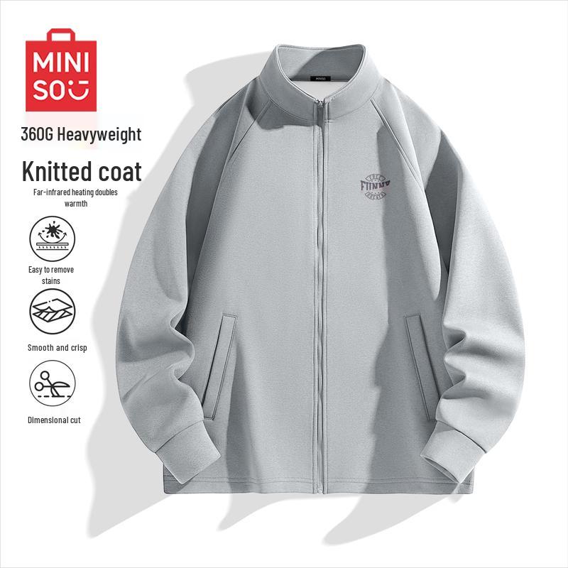 MINISO Men s Casual Stand-Collar Knit Cardigan Jacket M
MINISO Men s Casual Stand-Collar Knit Cardigan Jacket M