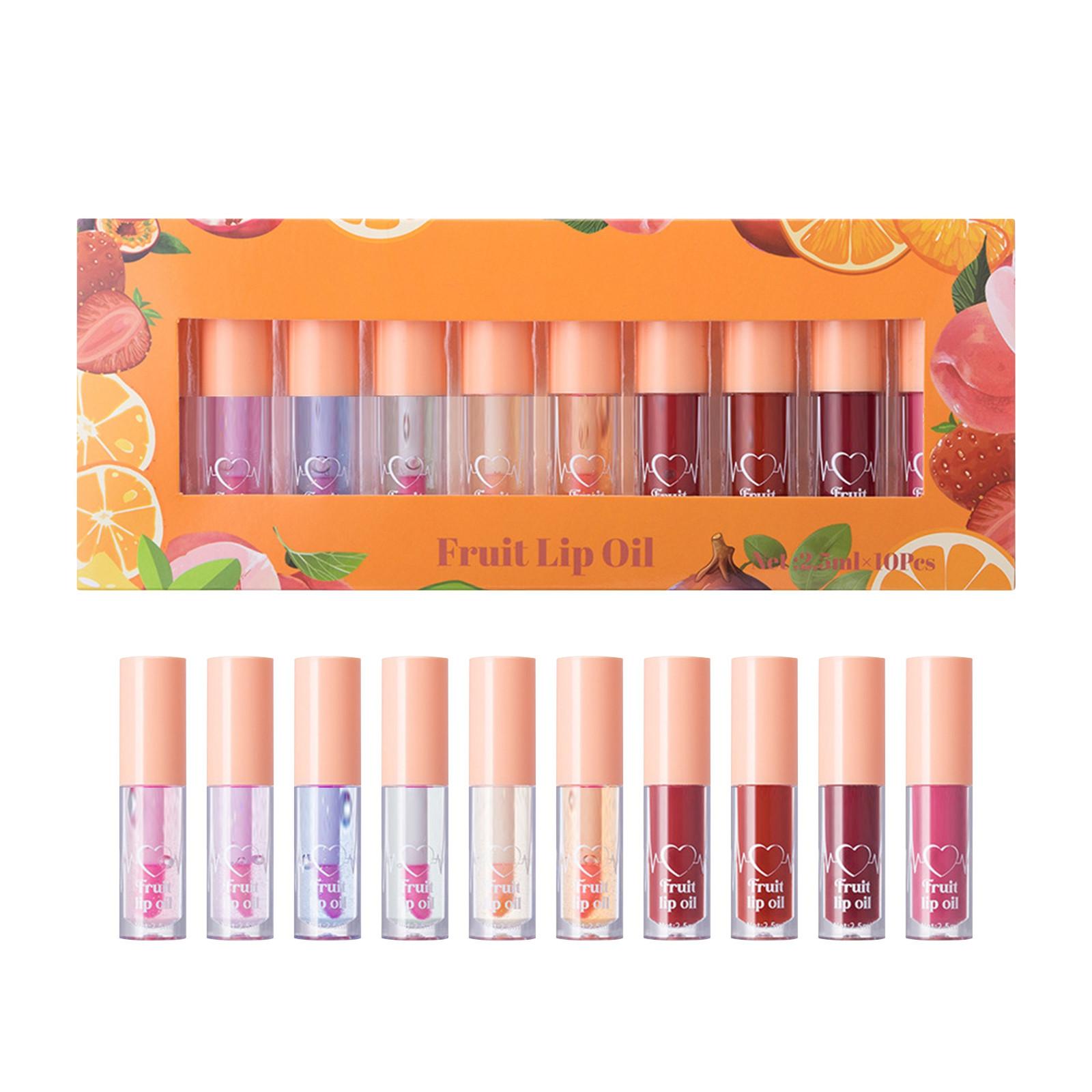 Макияж Fruit Mirror Lip Glaze Увлажняющий десятицветный набор Water Gloss Lip Gloss Lipstick.25ML One Size
Макияж Fruit Mirror Lip Glaze Увлажняющий десятицветный набор Water Gloss Lip Gloss Lipstick.25ML One Size