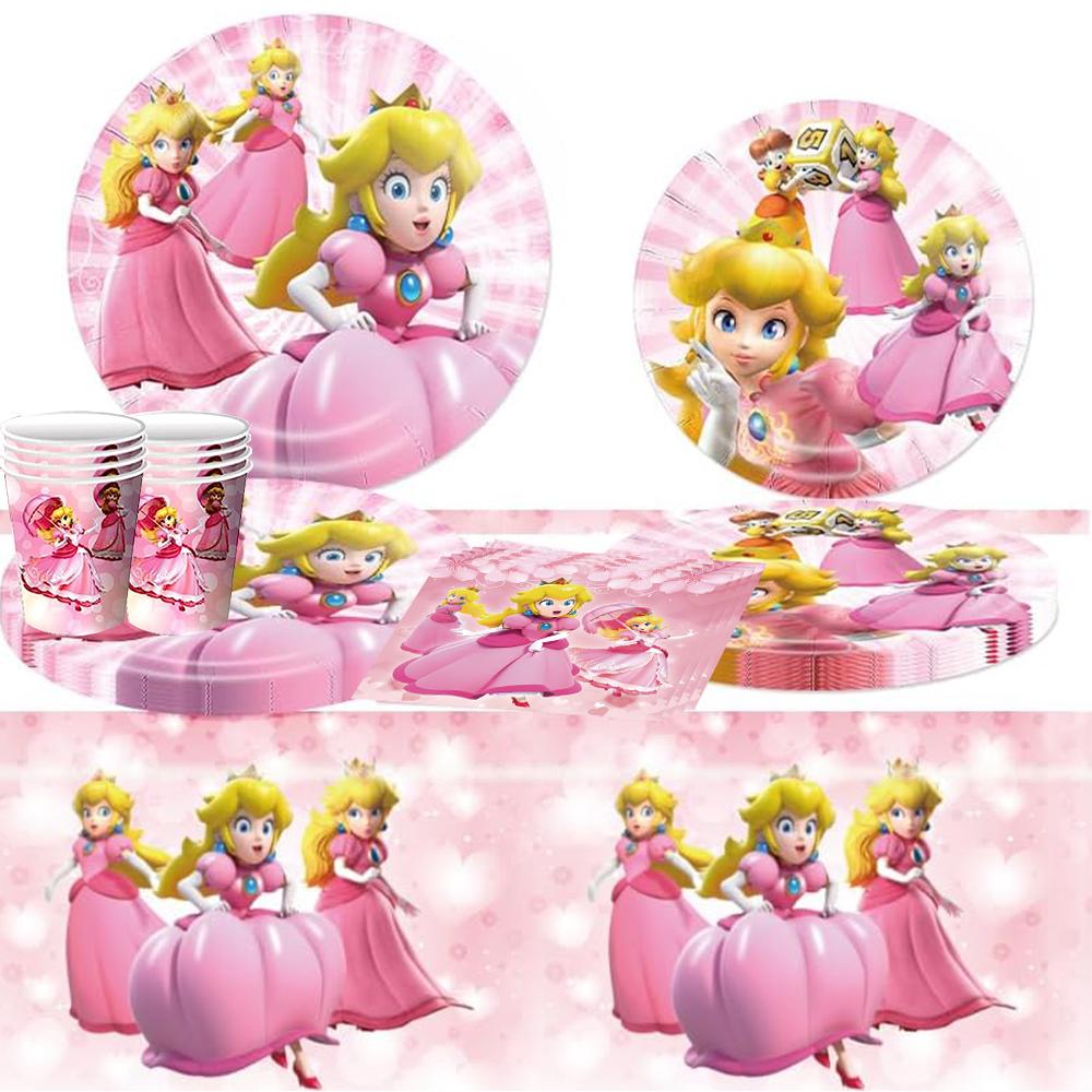 51PCS Princess Peach Party Tableware Include Tablecloth Paper Plates Napkins Cup
51PCS Princess Peach Party Tableware Include Tablecloth Paper Plates Napkins Cup