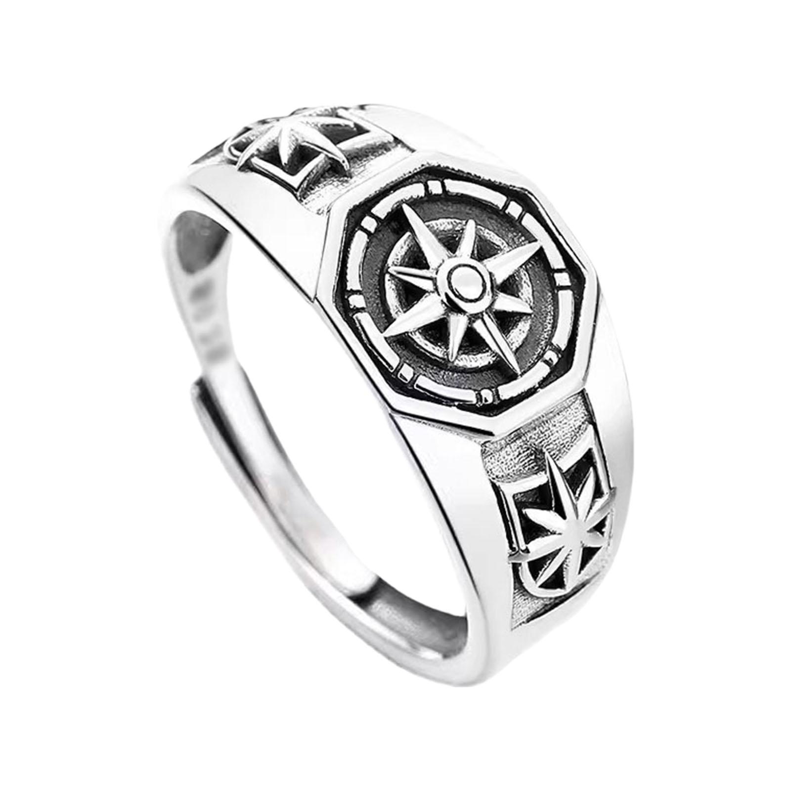 Unisex Adjustable Jewelry Retro Star Rings Hexagonal Opening Perfect for Hip Hop Enthusiasts Gift 1
Unisex Adjustable Jewelry Retro Star Rings Hexagonal Opening Perfect for Hip Hop Enthusiasts Gift 1
