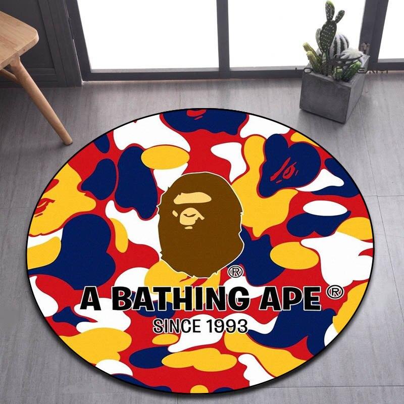 BAPE camouflage printing round carpet living room bedroom beautiful carpet balcony bathroom anti -slip door pad photography 60cm
BAPE camouflage printing round carpet living room bedroom beautiful carpet balcony bathroom anti -slip door pad photography 60cm