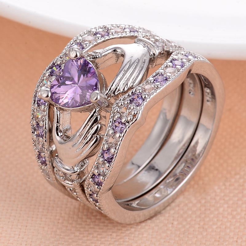 Hecheng Zircon Ring Set: Triple-pack of 8 Hearts & Arrows Micro-inlaid Jewelry - Fashion Love Diamond Ring. Size 6 красный/алмаз
Hecheng Zircon Ring Set: Triple-pack of 8 Hearts & Arrows Micro-inlaid Jewelry - Fashion Love Diamond Ring. Size 6 красный/алмаз