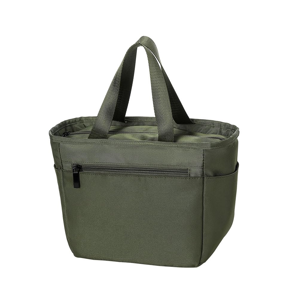 A delicious dark green insulated lunch bag perfect for lunch large enough to fit a water and perfect for 20cm x 21cm x 13cm boxes, bottle, camping.
A delicious dark green insulated lunch bag perfect for lunch large enough to fit a water and perfect for 20cm x 21cm x 13cm boxes, bottle, camping.
