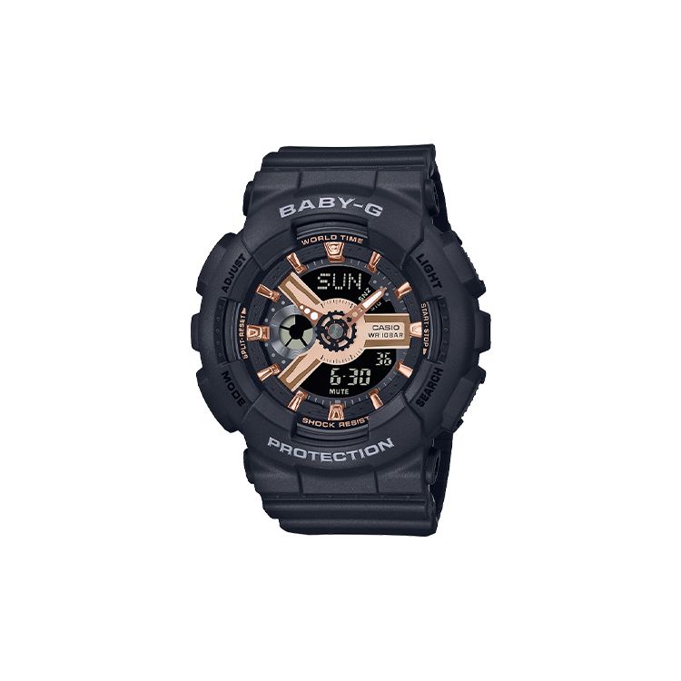 Casio Baby-G Series Led Waterproof Quartz Watch Resin Strap Women watches Black BA-110XRG-1AJF Regular Watch Box,Black Dial
Casio Baby-G Series Led Waterproof Quartz Watch Resin Strap Women watches Black BA-110XRG-1AJF Regular Watch Box,Black Dial