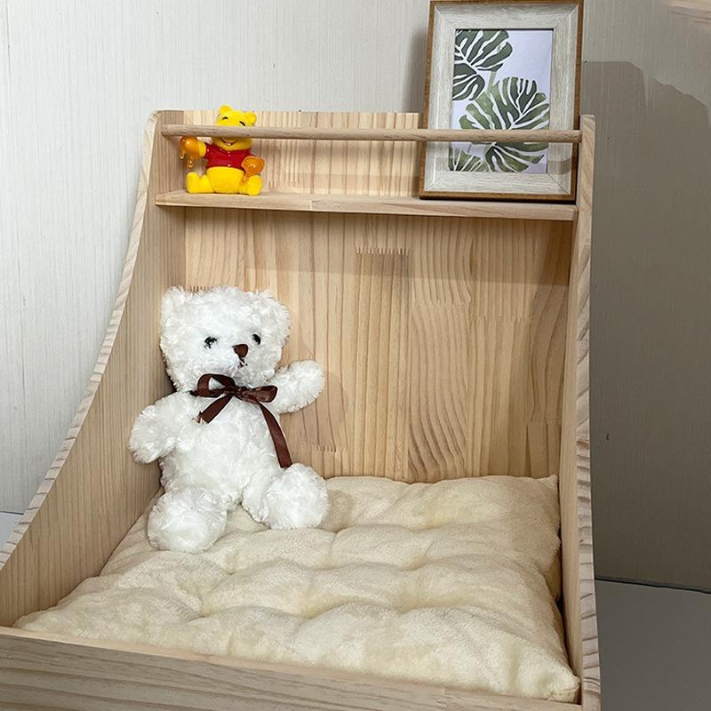 Solid Wood Dog House Cat Bed Small Dog Resting Sleeping Place Comfortable Soft Dog Bed Habitats Cat Product House Accessories
Solid Wood Dog House Cat Bed Small Dog Resting Sleeping Place Comfortable Soft Dog Bed Habitats Cat Product House Accessories