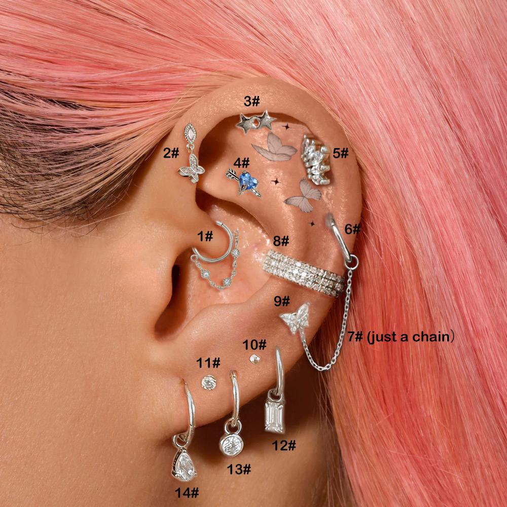 1pc INS Butterfly Helix Dangle Earrings For Women Mini Gold Color Conch Piercing Tragus Waterdrop Zircon Star Lobe Ear Jewelry 1-1PC
1pc INS Butterfly Helix Dangle Earrings For Women Mini Gold Color Conch Piercing Tragus Waterdrop Zircon Star Lobe Ear Jewelry 1-1PC