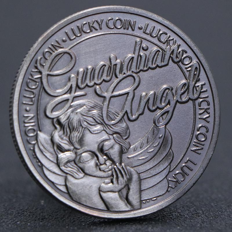 Angel Guardian Lucky Coin: Antique Silver Four-Leaf Clover Wishing Coin серебряный
Angel Guardian Lucky Coin: Antique Silver Four-Leaf Clover Wishing Coin серебряный