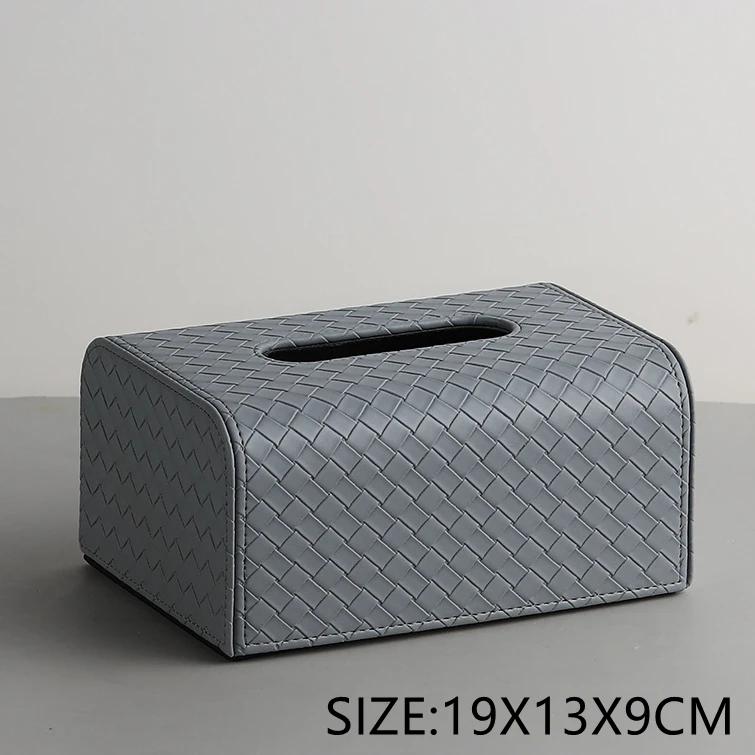 Rectangle Leather Tissue Box Creative Woven Grid Imitation Leather Extractable Tissue Box Home Bedroom Living Room Decoration
Rectangle Leather Tissue Box Creative Woven Grid Imitation Leather Extractable Tissue Box Home Bedroom Living Room Decoration