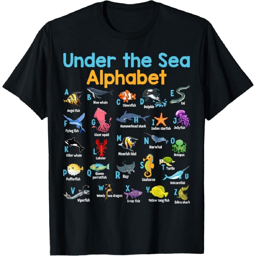 ABC Animals Under Water A-Z Types of Sea Animals Alphabet T-Shirt XXXXXL
ABC Animals Under Water A-Z Types of Sea Animals Alphabet T-Shirt XXXXXL