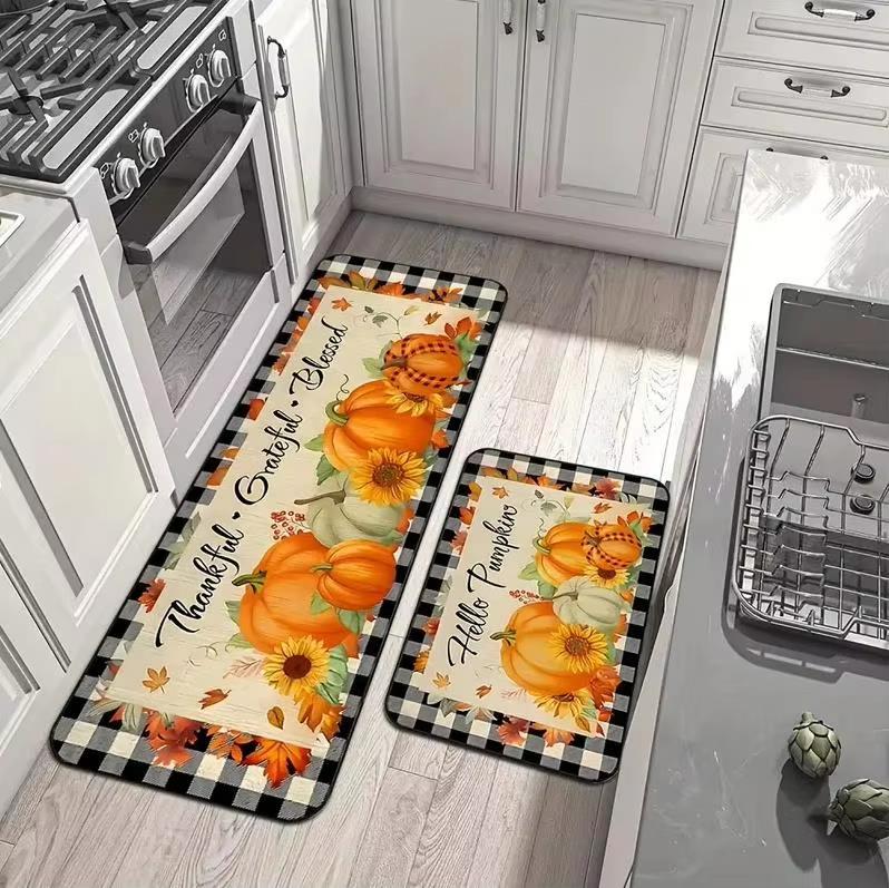 VIKAMA 2Pc Thanksgiving Rug Premium Plaid Floor Mat Kitchen Rug Soft Door Mat Living Room Carpet Rug For Bedroom Home Decoration 40X60CM (1.3X2FT
VIKAMA 2Pc Thanksgiving Rug Premium Plaid Floor Mat Kitchen Rug Soft Door Mat Living Room Carpet Rug For Bedroom Home Decoration 40X60CM (1.3X2FT