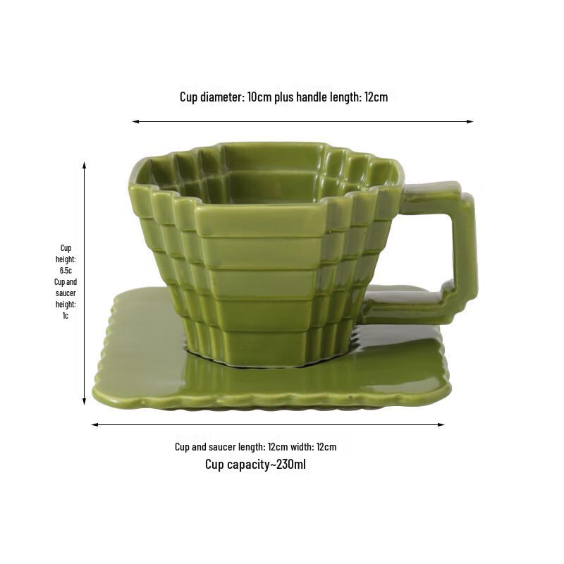 Shangqi Pixelated Ceramic Coffee Mug Set (Green, 2-Pack)
Shangqi Pixelated Ceramic Coffee Mug Set (Green, 2-Pack)