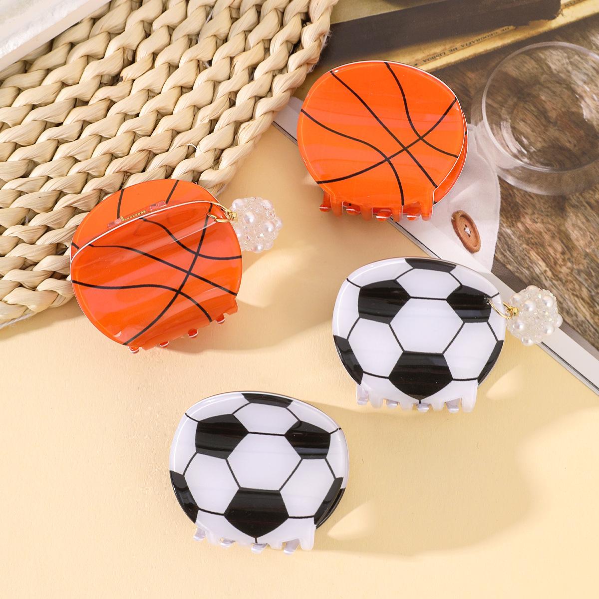 Simulation Basketball&Soccer Acrylic Claw Clip,Large Hair Claw for Thick Hair, Fashion Sports Hair Accessory,High-End Back of Head Hair Clip for Women 2pcs
Simulation Basketball&Soccer Acrylic Claw Clip,Large Hair Claw for Thick Hair, Fashion Sports Hair Accessory,High-End Back of Head Hair Clip for Women 2pcs