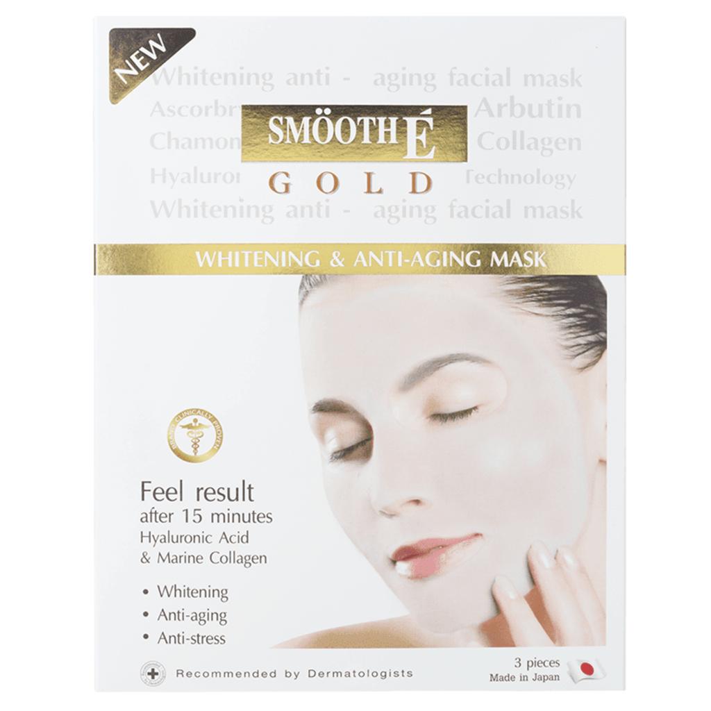 Отбеливающая и антивозрастная маска Smooth E Gold, 3 шт. - Тайский уход за кожей 3 Sheets
Отбеливающая и антивозрастная маска Smooth E Gold, 3 шт. - Тайский уход за кожей 3 Sheets