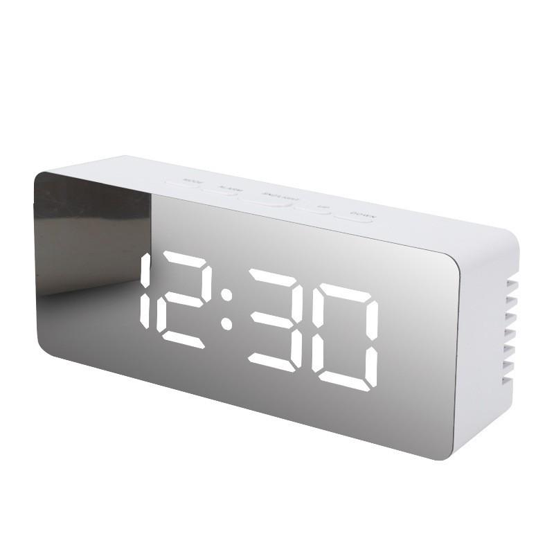 Ins Style Simple and Fashionable LED Alarm Clock Multi-functional Electronic Mirror Clock Student-specific Digital Clock Bedroom Time White shell
Ins Style Simple and Fashionable LED Alarm Clock Multi-functional Electronic Mirror Clock Student-specific Digital Clock Bedroom Time White shell
