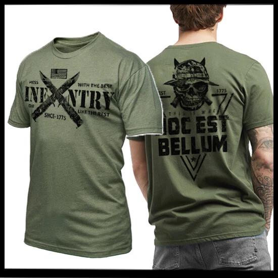 Infantry T-Shirt Army US Flag Combat Grunt War Veteran Tee Size S-2XL tee 4XL
Infantry T-Shirt Army US Flag Combat Grunt War Veteran Tee Size S-2XL tee 4XL