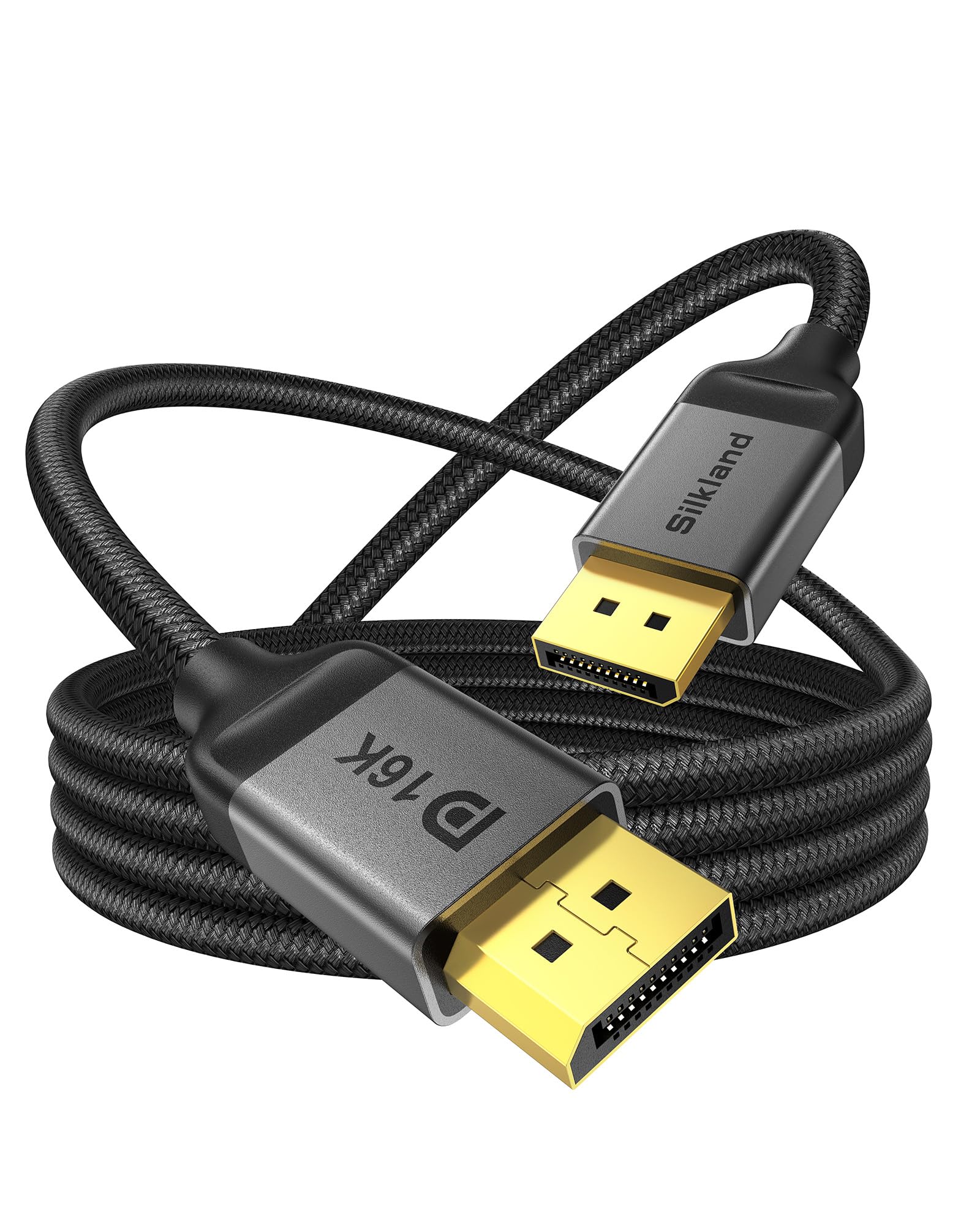16K DisplayPort Cable Standard 3M Silkland DisplayPort Cable DP Cable DP Cable 2.1 16K@60Hz 8K@60Hz 4K@240Hz/165Hz/144Hz [40Gbps / темно-сірий
16K DisplayPort Cable Standard 3M Silkland DisplayPort Cable DP Cable DP Cable 2.1 16K@60Hz 8K@60Hz 4K@240Hz/165Hz/144Hz [40Gbps / темно-сірий