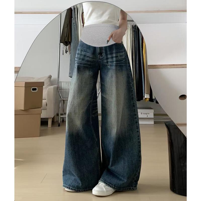 Korean Style High-Waisted Wide-Leg Maternity Jeans with Tummy Support, Versatile Fashionable Loose Fit Pants 2025. Extra Large
Korean Style High-Waisted Wide-Leg Maternity Jeans with Tummy Support, Versatile Fashionable Loose Fit Pants 2025. Extra Large