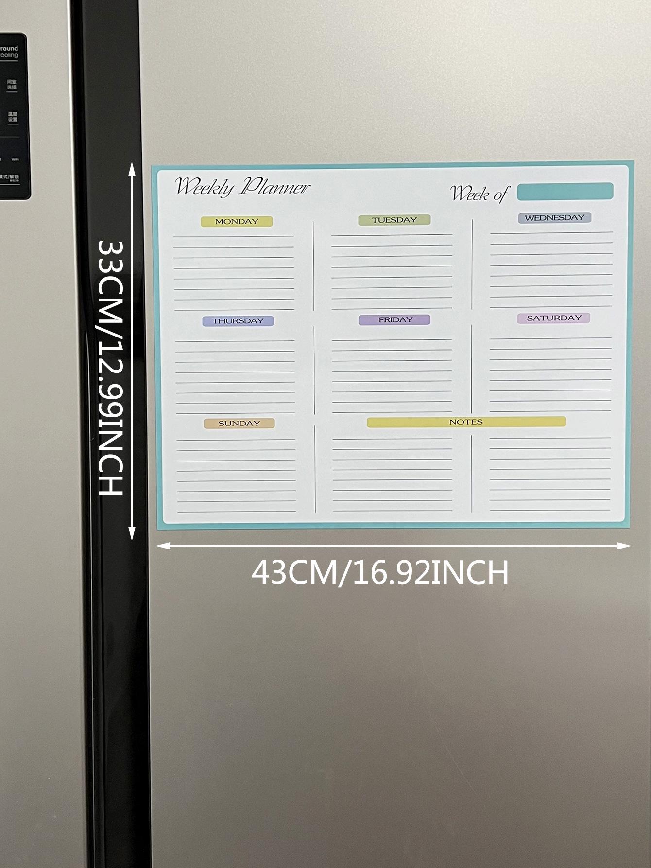 Магнітний стираний тижневий місячний планер і наклейка для нотаток Біла дошка для холодильника 43x33cm
Магнітний стираний тижневий місячний планер і наклейка для нотаток Біла дошка для холодильника 43x33cm