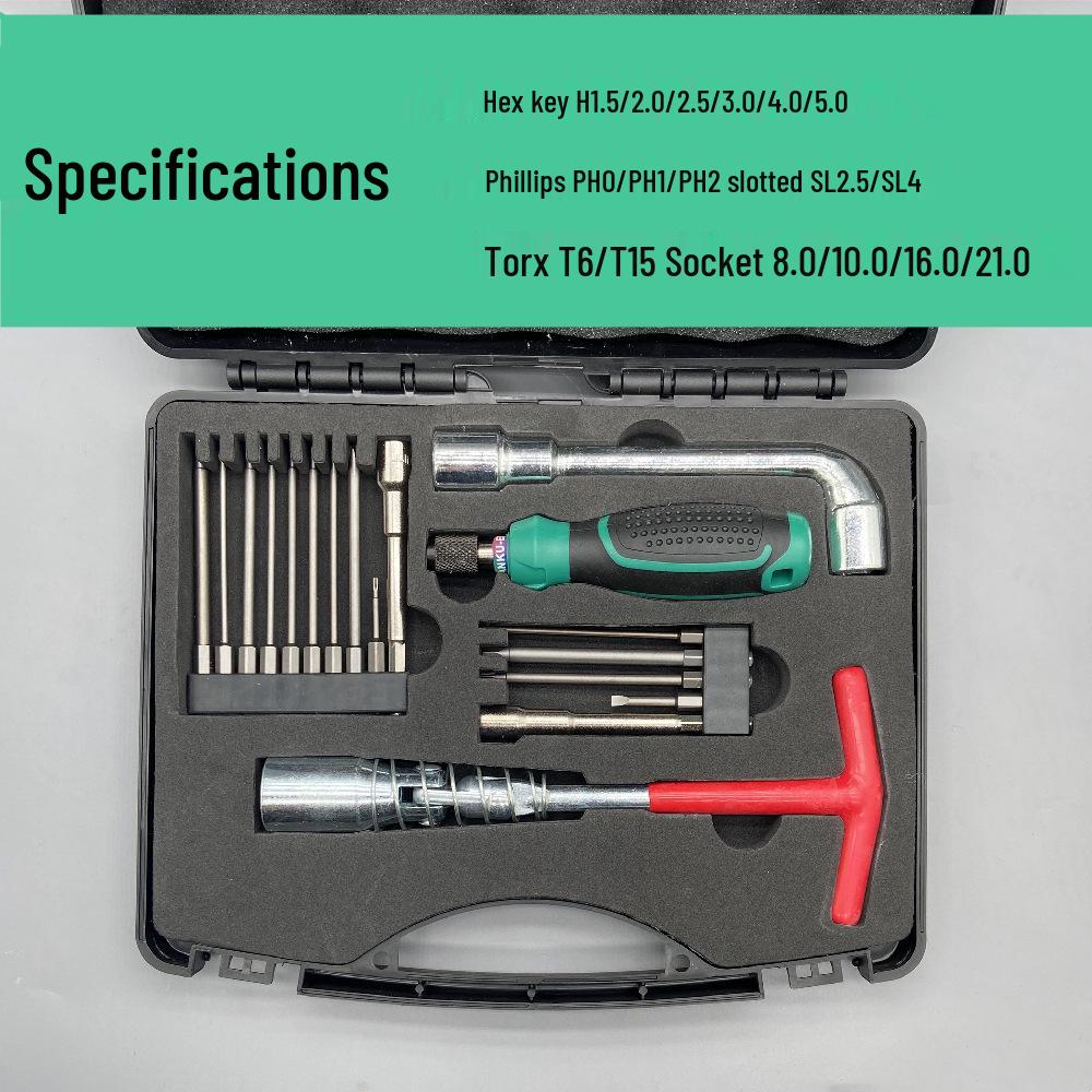 Набір інструментів для ремонту сільськогосподарського дрона DJI T100/T70 - Включає викрутку та шестигранний ключ
Набір інструментів для ремонту сільськогосподарського дрона DJI T100/T70 - Включає викрутку та шестигранний ключ