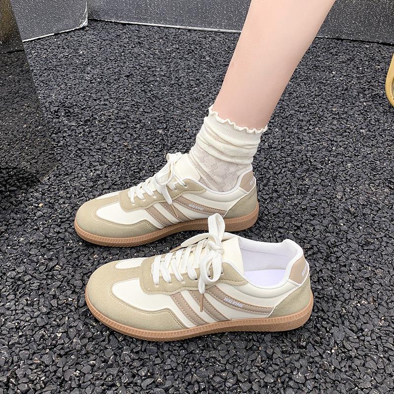 Foreign trade large size 2025 spring and autumn new flat-bottomed casual outer wear German training shoes lace-up light sports shoes women 36 хаки
Foreign trade large size 2025 spring and autumn new flat-bottomed casual outer wear German training shoes lace-up light sports shoes women 36 хаки