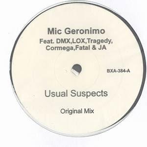 12inch Record MIC GERONIMO - Usual Suspects BXA384 Not On Label 1997 US Rap & Hip-Hop/R&B Used
12inch Record MIC GERONIMO - Usual Suspects BXA384 Not On Label 1997 US Rap & Hip-Hop/R&B Used