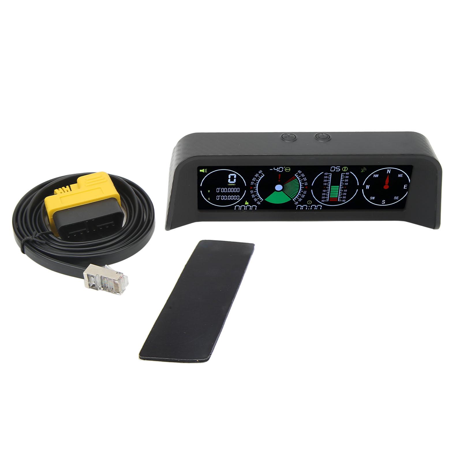 Автомобильный HUD ЖК-экран Предупреждение о превышении скорости Измерение высоты Отображение компаса Универсальный цифровой GPS спидометр
Автомобильный HUD ЖК-экран Предупреждение о превышении скорости Измерение высоты Отображение компаса Универсальный цифровой GPS спидометр