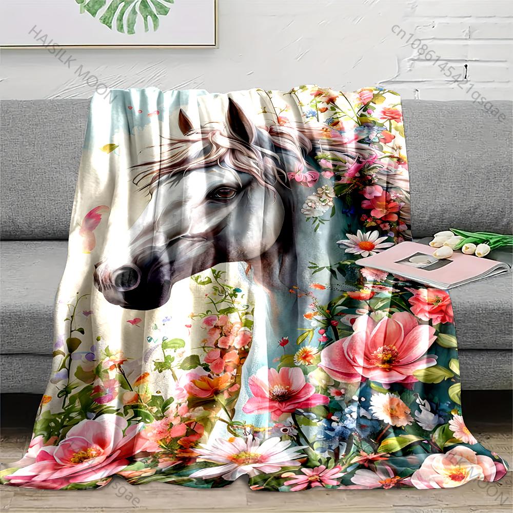 1PC White horse with colorful flowers Blanket Suitable for Home Bedroom Sofa Travel Camping Blanket Various Sizes for Gifts 75x90cm
1PC White horse with colorful flowers Blanket Suitable for Home Bedroom Sofa Travel Camping Blanket Various Sizes for Gifts 75x90cm