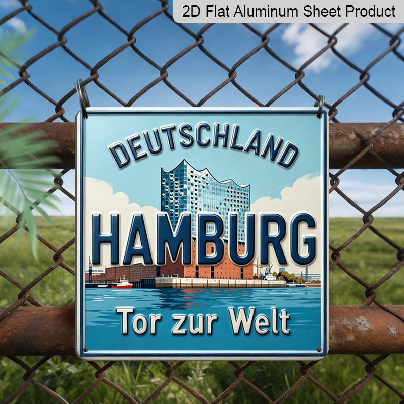 2D Flat - 1pc, Vintage Metal Aluminum Decorative Sign, Hamburger, Outdoor Retro Wall Decor, Home Decoration Suitable for Garage, Porch, Garden, Gate 20*20cm
2D Flat - 1pc, Vintage Metal Aluminum Decorative Sign, Hamburger, Outdoor Retro Wall Decor, Home Decoration Suitable for Garage, Porch, Garden, Gate 20*20cm