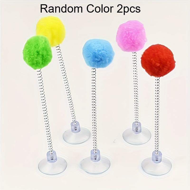 2 шт. Интерактивная игрушка для кошек с плюшевыми шариками, металлическая пружинная дразнилка и основа на присоске - красочный, прочный дизайн для всех пород
2 шт. Интерактивная игрушка для кошек с плюшевыми шариками, металлическая пружинная дразнилка и основа на присоске - красочный, прочный дизайн для всех пород