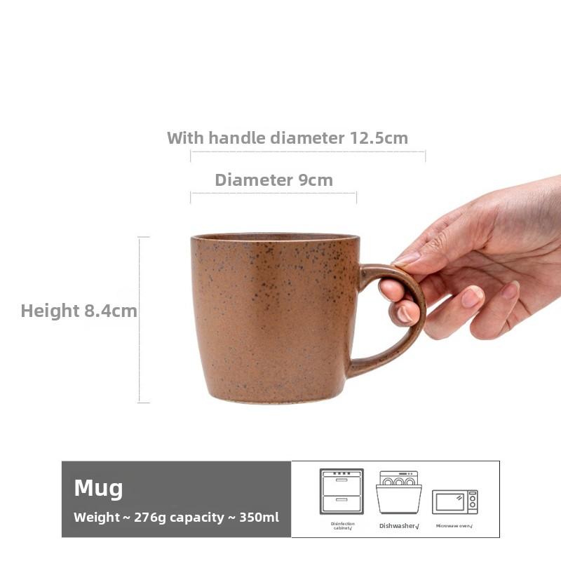 Vintage Ceramic Mug Japanese Style Coffee Cup for Office Home Cafe Breakfast Use Multipurpose Drinking Vessel Gift 350ml
Vintage Ceramic Mug Japanese Style Coffee Cup for Office Home Cafe Breakfast Use Multipurpose Drinking Vessel Gift 350ml