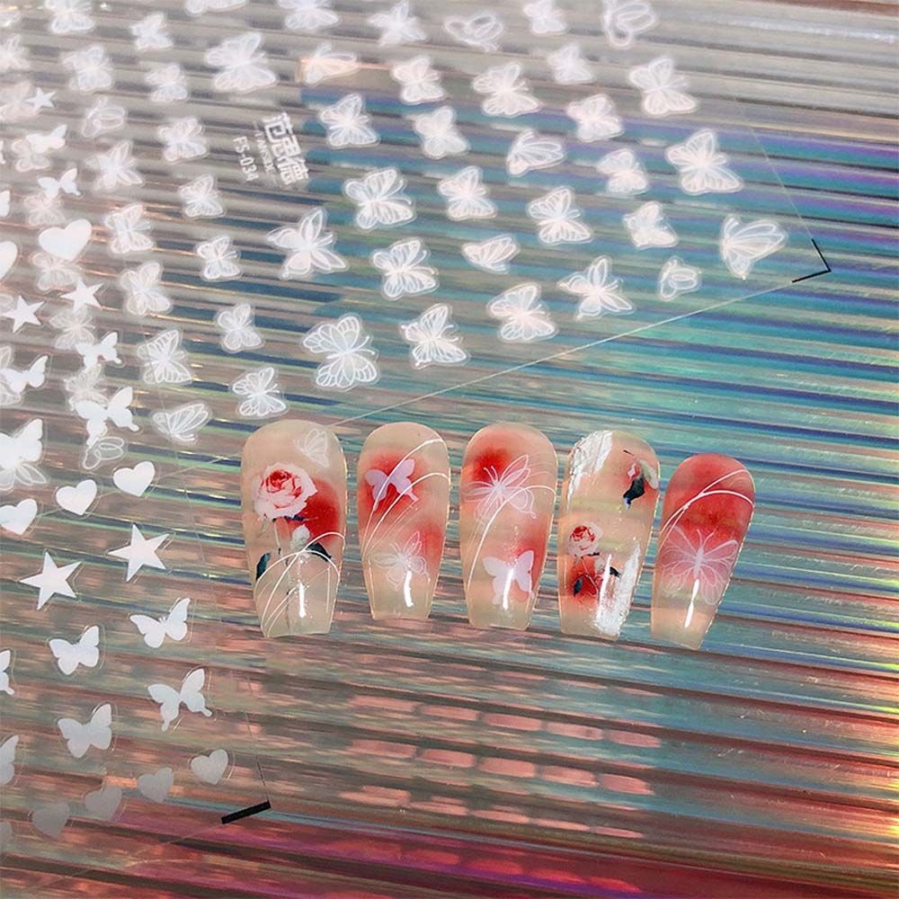 Adhesive Rose Nail Art Decorations Butterfly Nail Decals Flowers Nail Stickers Manicure Accessories B
Adhesive Rose Nail Art Decorations Butterfly Nail Decals Flowers Nail Stickers Manicure Accessories B