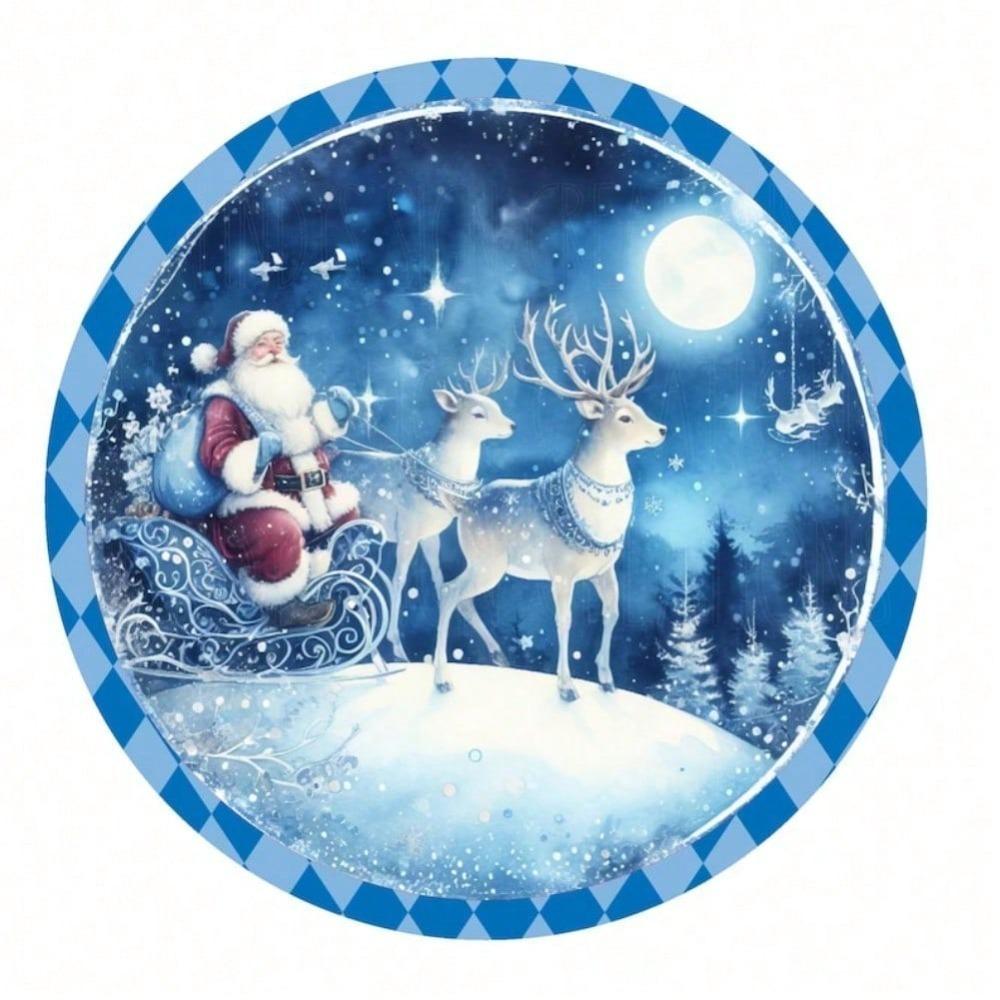 Santa in Sleigh Metal Round Wreath Sign, Xmas Reindeer Door Decor, Winter Holiday Home Wall Art TYA52542-20x20cm разноцветный
Santa in Sleigh Metal Round Wreath Sign, Xmas Reindeer Door Decor, Winter Holiday Home Wall Art TYA52542-20x20cm разноцветный