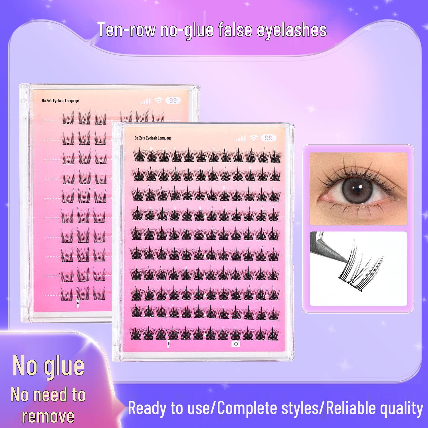 Glue-free Multi-style Sunflower False Eyelash Collection: Large Capacity, Lazy Three-Step, Multi-spec Simulation Eyelashes Single Eyelash
Glue-free Multi-style Sunflower False Eyelash Collection: Large Capacity, Lazy Three-Step, Multi-spec Simulation Eyelashes Single Eyelash
