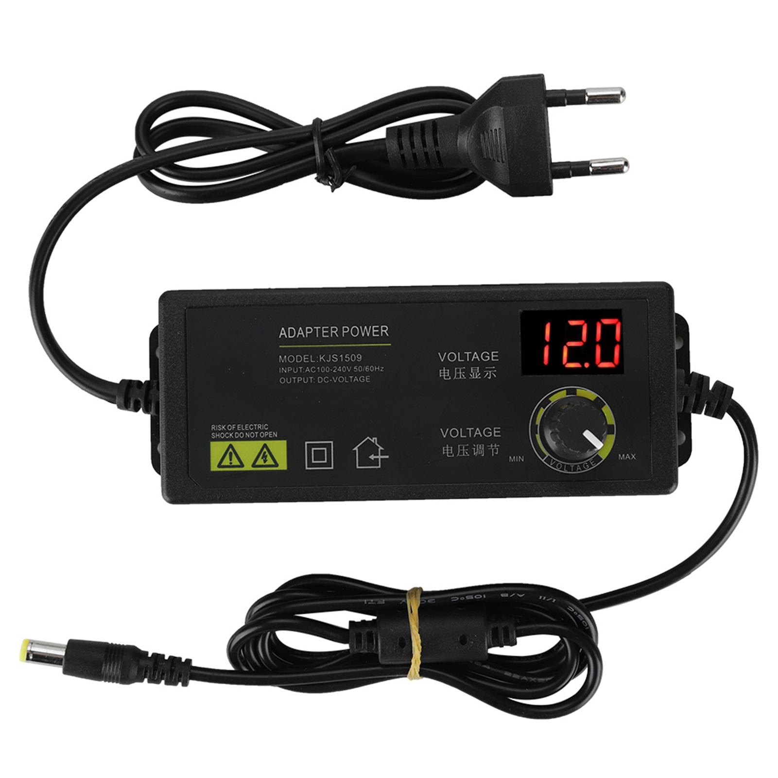 60W 5A 3-12V Adjustable Voltage Motor Speed Control Dimmable Power Supply Adapter EU Plug
60W 5A 3-12V Adjustable Voltage Motor Speed Control Dimmable Power Supply Adapter EU Plug