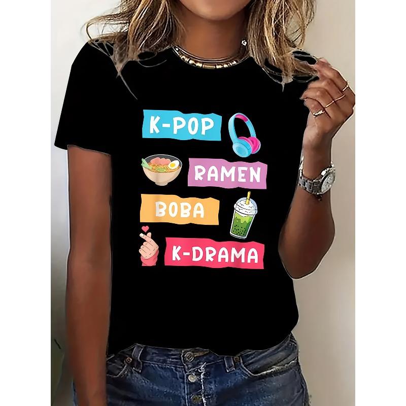 European sizes Fashion Y2K Vintage Trend Women s Short-Sleeve Tee - K-Pop themed design, easy-to-match casual round neck top 4XL чорний
European sizes Fashion Y2K Vintage Trend Women s Short-Sleeve Tee - K-Pop themed design, easy-to-match casual round neck top 4XL чорний