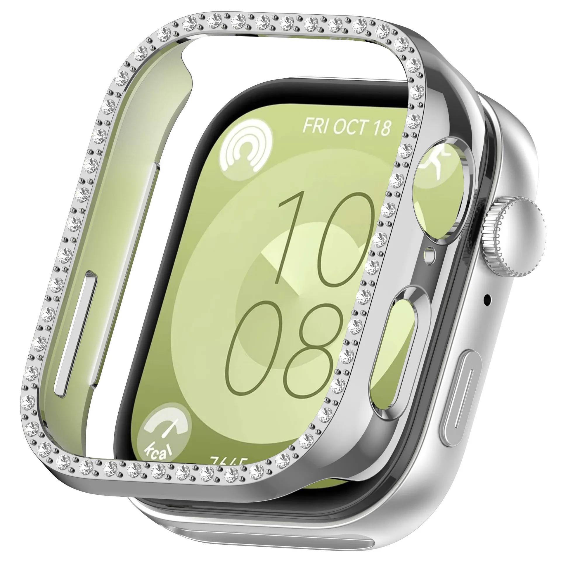 Блестящий ПК-чехол для Huawei Watch Fit 3, защитная крышка из ПК с двойным рядом бриллиантовых кристаллов, протектор ремешка для часов for Huawei Fit 3 серебряный
Блестящий ПК-чехол для Huawei Watch Fit 3, защитная крышка из ПК с двойным рядом бриллиантовых кристаллов, протектор ремешка для часов for Huawei Fit 3 серебряный