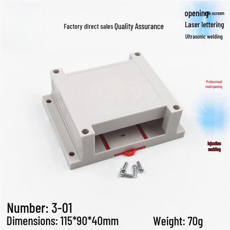 ABS Plastic Control Box 901: Wide Instrument Enclosure with DIN Rail for Industrial PLC Control
ABS Plastic Control Box 901: Wide Instrument Enclosure with DIN Rail for Industrial PLC Control