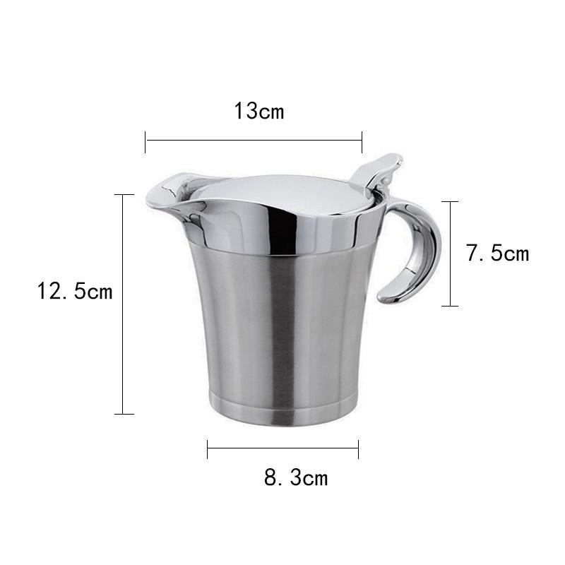 304 Stainless Steel Thermal Double-Layer Gravy Boat & Steak Sauce Pot for Western Cuisine
304 Stainless Steel Thermal Double-Layer Gravy Boat & Steak Sauce Pot for Western Cuisine