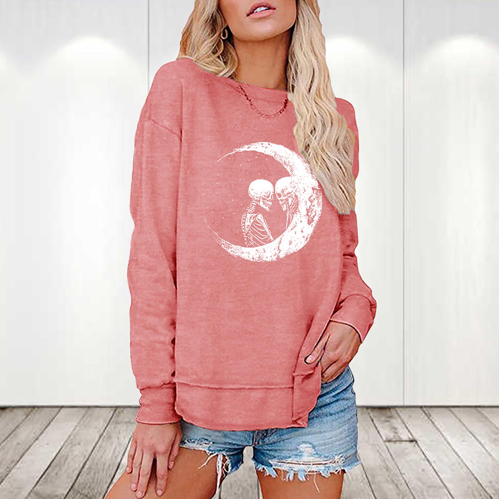 Women Round Neck Long Sleeve T-Shirt Color Loose Top S розовый
Women Round Neck Long Sleeve T-Shirt Color Loose Top S розовый