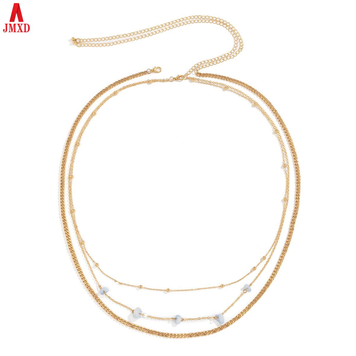 JMXD-European and American Sexy Beach Vacation Style Waist Chain Female, Trendy Punk Metal Chain Multi-layer Body Chain Jewelry
JMXD-European and American Sexy Beach Vacation Style Waist Chain Female, Trendy Punk Metal Chain Multi-layer Body Chain Jewelry
