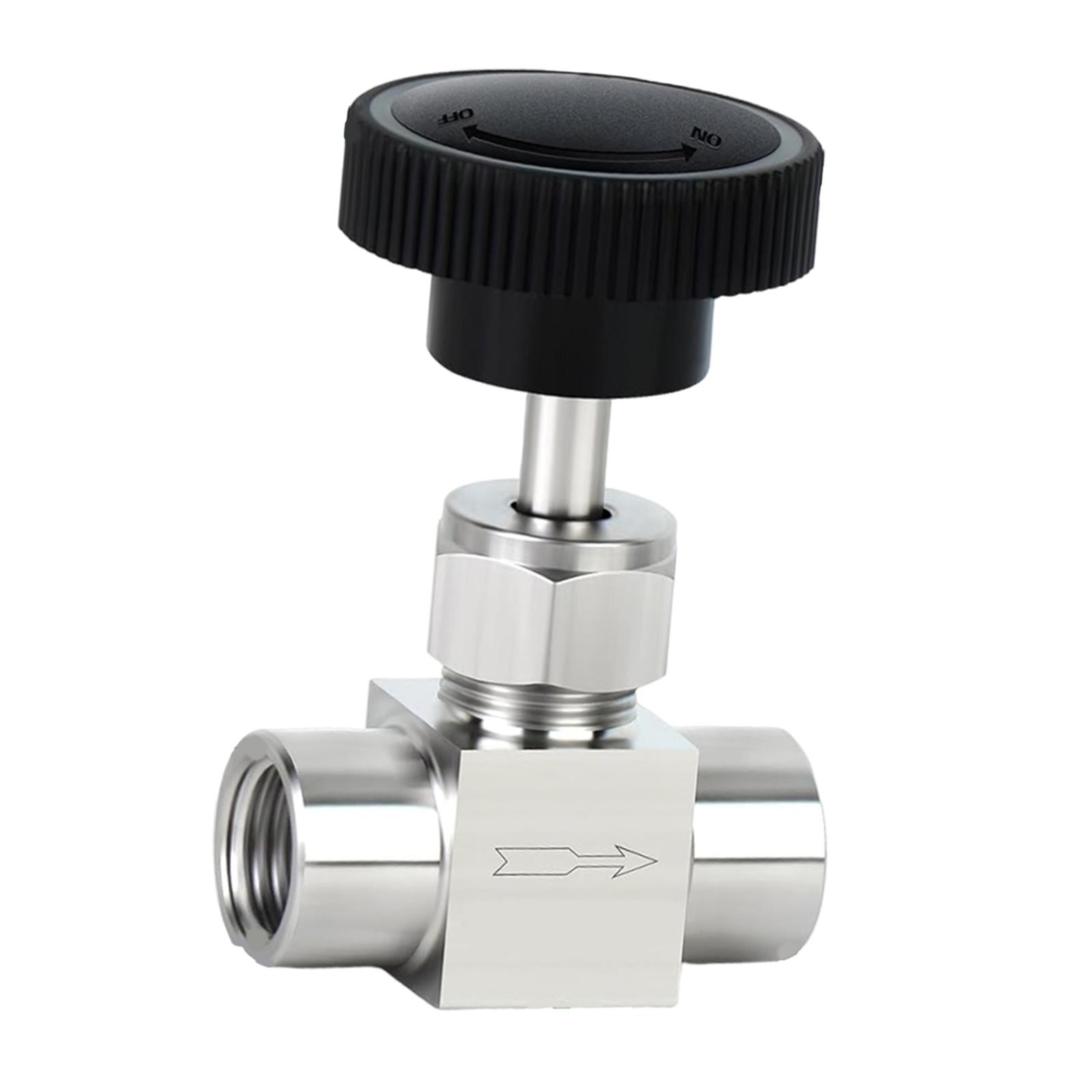 304 Stainless Steel Straight Pin Valve Internal Thread Micro Adjustment High Pressure Regulating Valve for Water Gas Oil Piping G0.25
304 Stainless Steel Straight Pin Valve Internal Thread Micro Adjustment High Pressure Regulating Valve for Water Gas Oil Piping G0.25