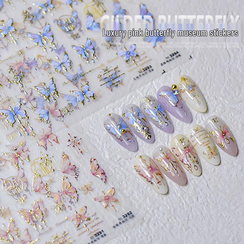 Japanese Style Embossed Nail Stickers: Cute Three-Dimensional Design with Butterfly, Shell, and Aurora Powder Elements
Japanese Style Embossed Nail Stickers: Cute Three-Dimensional Design with Butterfly, Shell, and Aurora Powder Elements