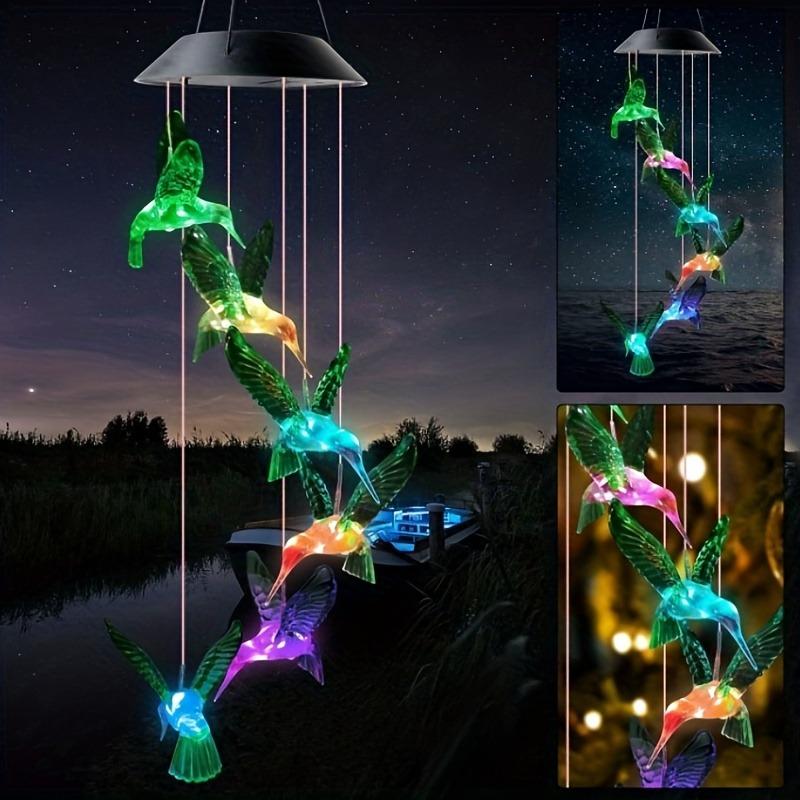 1pc Solar Light Hummingbird Wind Chimes Outdoor Decor Yard Decor For Christmas Gardening Gift Birthday Gift Halloween Decoration 0-5W
1pc Solar Light Hummingbird Wind Chimes Outdoor Decor Yard Decor For Christmas Gardening Gift Birthday Gift Halloween Decoration 0-5W