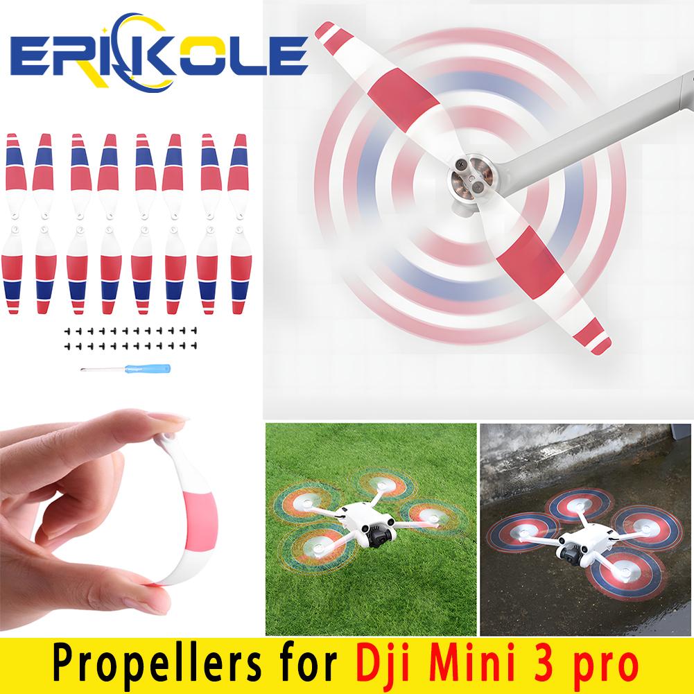 Color Propellers for Dji Mini 3 Pro Blades, Low Noise Replacement 6030 Propeller Blades for DJI Mini 3 Pro Drone Accessories
Color Propellers for Dji Mini 3 Pro Blades, Low Noise Replacement 6030 Propeller Blades for DJI Mini 3 Pro Drone Accessories